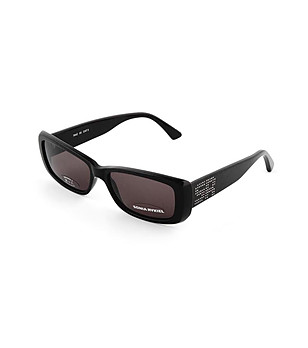 Слънчеви очила в черен цвят с лого снимка