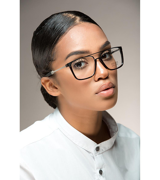 Дамски рамки за очила в черно, кафяво и сребристо снимка