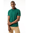 Памучна мъжка блуза в зелено Viviano-2 снимка