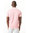 Памучна мъжка блуза в розово Vittore-1 снимка