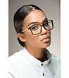 Дамски рамки за очила в черно, кафяво и сребристо-0 снимка