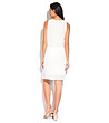 Бяла рокля с естествена коприна-1 снимка