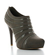 Обувки с лачен кант в цвят каки от Milanelli-0 снимка