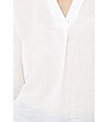 Бяла дамска блуза-3 снимка
