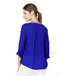 Синя дамска блуза-2 снимка