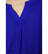 Синя дамска блуза-3 снимка