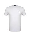 Бяла памучна мъжка тениска Alonso-0 снимка