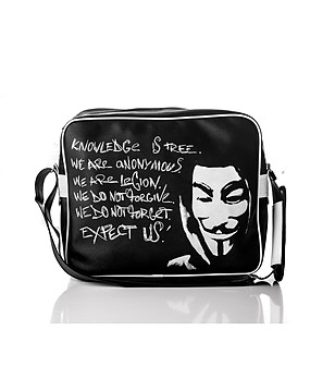 Черна мъжка чанта Anonymous снимка
