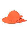 Оранжева дамска памучна кърпа с козирка Luisa-0 снимка