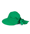 Зелена дамска кърпа с козирка Luisa-0 снимка