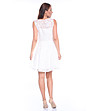 Бяла рокля с обло деколте-1 снимка