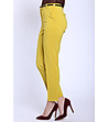 Дамски панталон в цвят горчица-2 снимка
