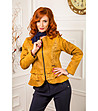Дамско сако в цвят горчица-0 снимка