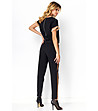 Комплект от блуза и панталон в черно и бежово Kamisa-3 снимка