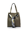 Дамска чанта в бронзов нюанс с шалче Elie-0 снимка