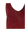 Дамска кожена чанта за рамо в червено Daneta-2 снимка