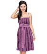 Памучна рокля в лилави нюанси Lena-3 снимка