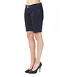 Памучен дамски къс панталон в тъмносин цвят Tania-2 снимка