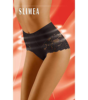 Черни оформящи бикини с дантела Slimea снимка