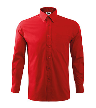 Памучна червена мъжка риза Royal снимка