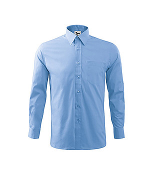 Памучна синя мъжка риза Royal снимка