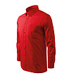Памучна червена мъжка риза-2 снимка