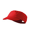 Червена памучна unisex шапка Zino-0 снимка