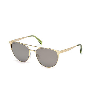 Дамски слънчеви очила в златисто снимка
