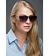 Черни дамски слънчеви очила със сиви лещи-0 снимка
