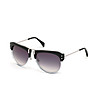 Черни дамски слънчеви очила със сиви лещи-1 снимка