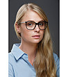Черни рамки за очила с метални дръжки-0 снимка