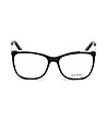 Черни рамки за очила с метални дръжки-2 снимка