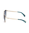 Дамски слънчеви очила с рамки в златисто-3 снимка