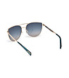 Дамски слънчеви очила с рамки в златисто-4 снимка