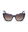 Дамски слънчеви очила в цвят синя хавана-1 снимка