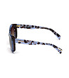 Дамски слънчеви очила в цвят синя хавана-2 снимка