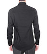 Черна мъжка памучна риза с дълги ръкави-1 снимка