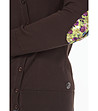 Памучна дамска жилетка в кафяво Frida-2 снимка