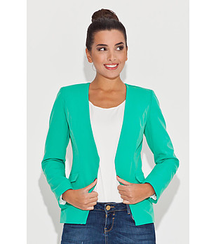 Дамско сако в зелено Klara снимка