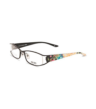Черни рамки за очила с многоцветни дръжки снимка