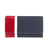 Дамски портфейл в червен, бял и син цвят-0 снимка