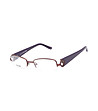 Unisex полурамки за очила в меден нюанс-0 снимка