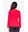 Дамско червено сако без закопчаване Aniela-1 снимка