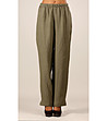 Ленен дамски панталон в цвят каки Bruyere-0 снимка