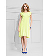 Памучна рокля в цвят лимон-0 снимка