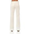 Бял памучен дамски панталон Lina-1 снимка