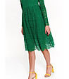 Зелена дантелена рокля Tia-4 снимка
