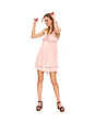 Розова лятна рокля Alla-2 снимка