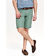 Памучен мъжки къс панталон в зелено Abel-2 снимка