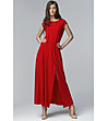 Дълга червена рокля Elisa-0 снимка